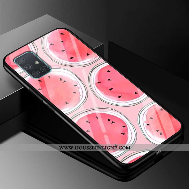 Étui Samsung Galaxy A51 Protection Verre Créatif Incassable Mode Silicone Tout Compris Violet