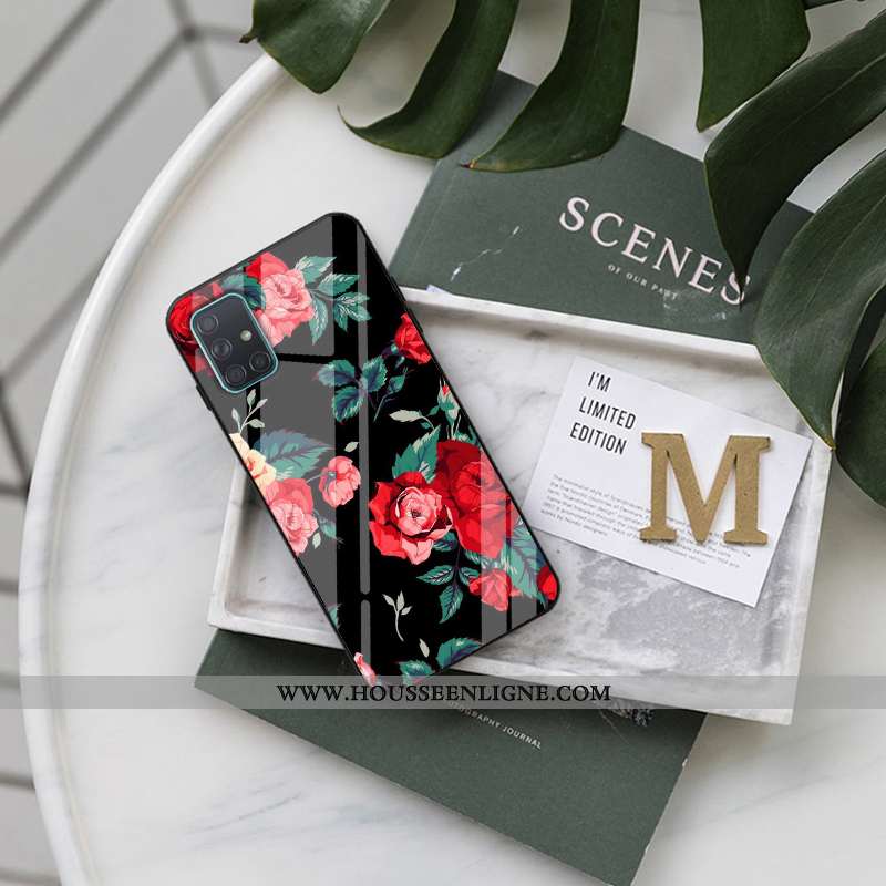 Étui Samsung Galaxy A51 Protection Verre Créatif Incassable Mode Silicone Tout Compris Violet