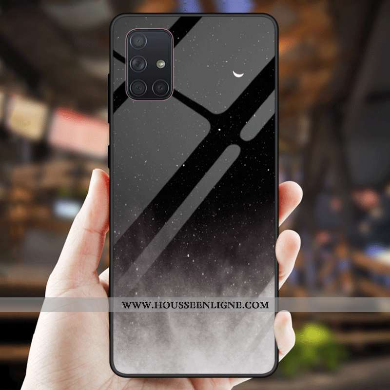 Étui Samsung Galaxy A51 Verre Personnalité Tout Compris Tendance Téléphone Portable Dégradé Miroir G