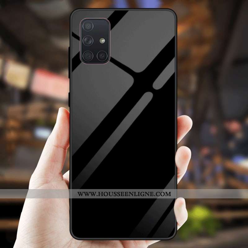 Étui Samsung Galaxy A51 Verre Personnalité Tout Compris Tendance Téléphone Portable Dégradé Miroir G