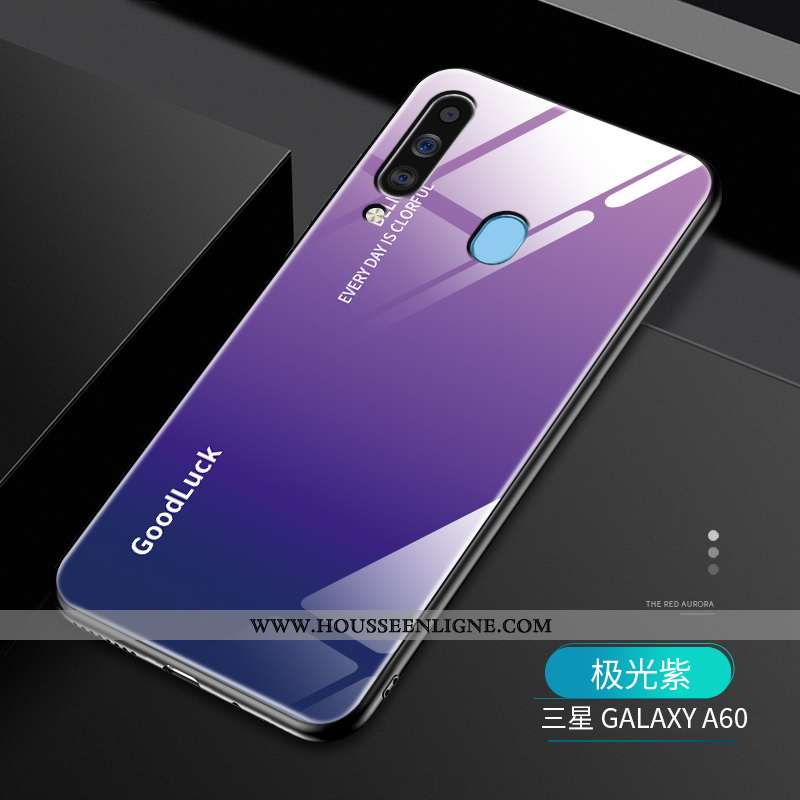 Étui Samsung Galaxy A60 Ornements Suspendus Personnalité Simple Tendance Difficile Coque Créatif Vio
