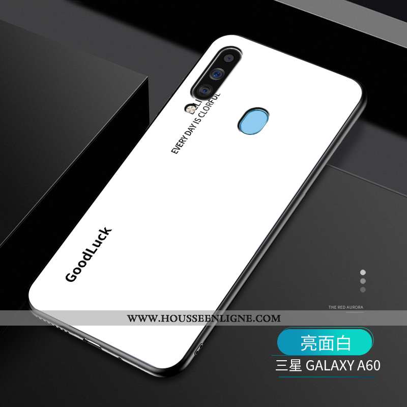 Étui Samsung Galaxy A60 Ornements Suspendus Personnalité Simple Tendance Difficile Coque Créatif Vio