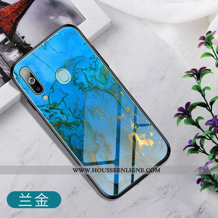 Étui Samsung Galaxy A60 Ornements Suspendus Personnalité Étoile Support Coque Verre Rouge