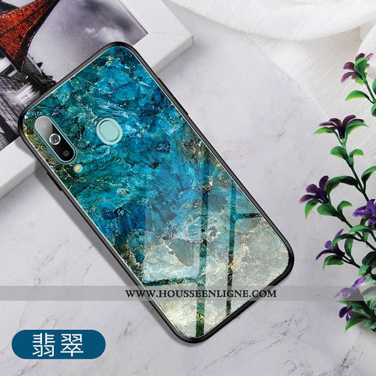 Étui Samsung Galaxy A60 Ornements Suspendus Personnalité Étoile Support Coque Verre Rouge