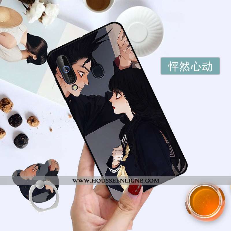 Étui Samsung Galaxy A60 Personnalité Silicone Rose Protection Coque Étoile