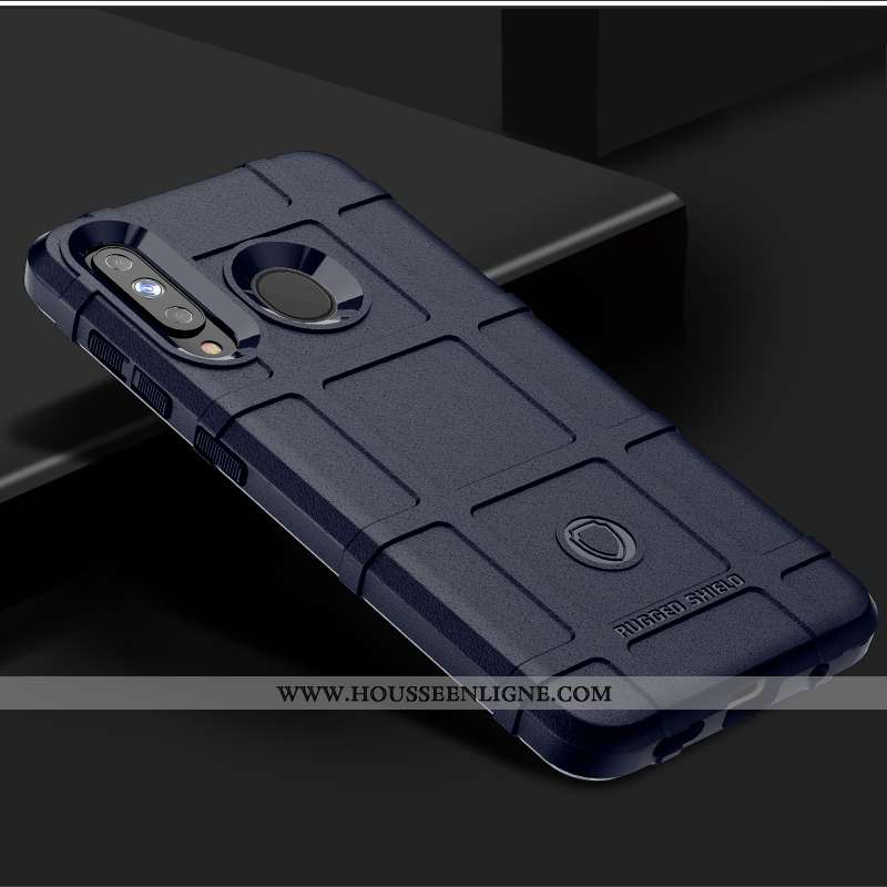 Étui Samsung Galaxy A60 Silicone Protection Trois Défenses Argent Délavé En Daim Modèle Fleurie Étoi