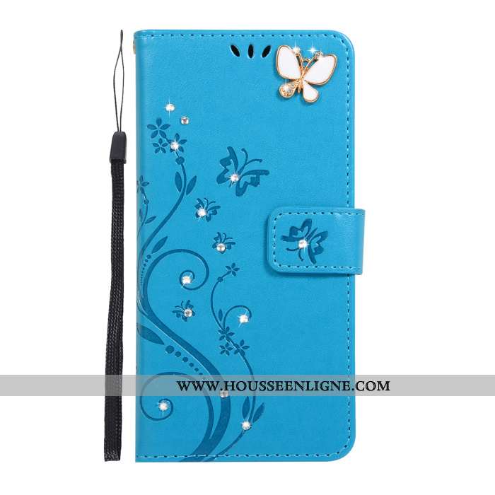 Étui Samsung Galaxy A60 Silicone Strass Tout Compris Coque Fluide Doux Cuir Ornements Suspendus Rose
