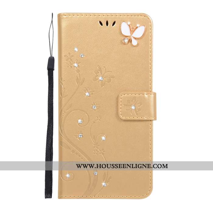 Étui Samsung Galaxy A60 Silicone Strass Tout Compris Coque Fluide Doux Cuir Ornements Suspendus Rose