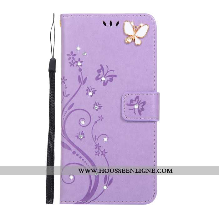 Étui Samsung Galaxy A60 Silicone Strass Tout Compris Coque Fluide Doux Cuir Ornements Suspendus Rose
