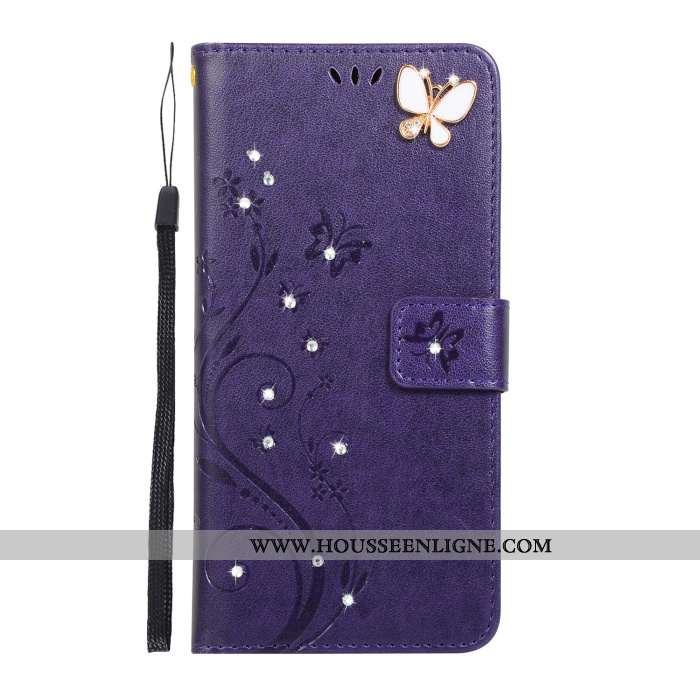 Étui Samsung Galaxy A60 Silicone Strass Tout Compris Coque Fluide Doux Cuir Ornements Suspendus Rose
