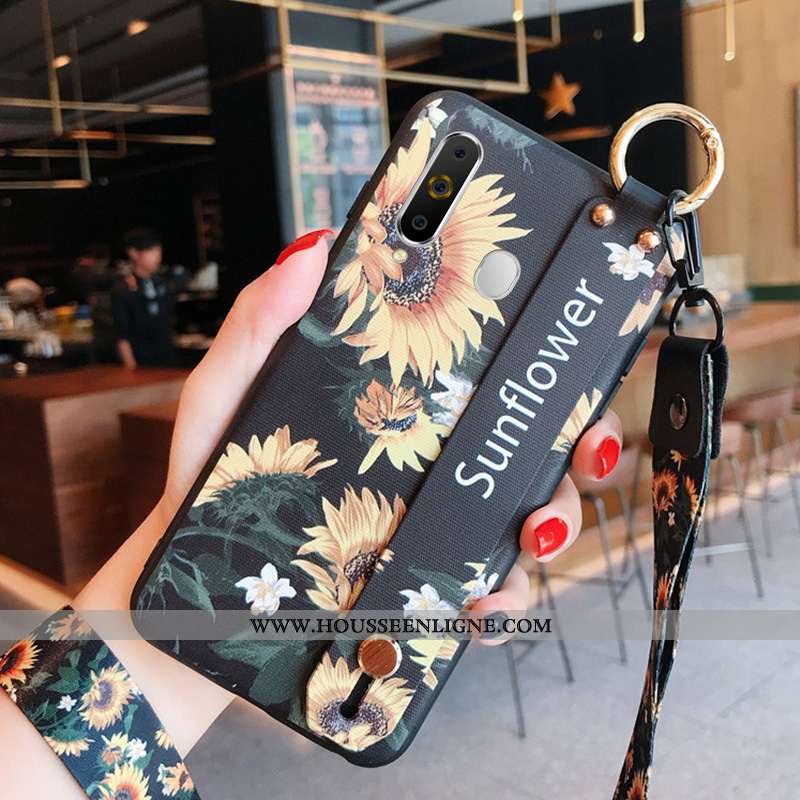 Étui Samsung Galaxy A60 Tendance Fluide Doux Délavé En Daim Tout Compris Étoile Téléphone Portable S