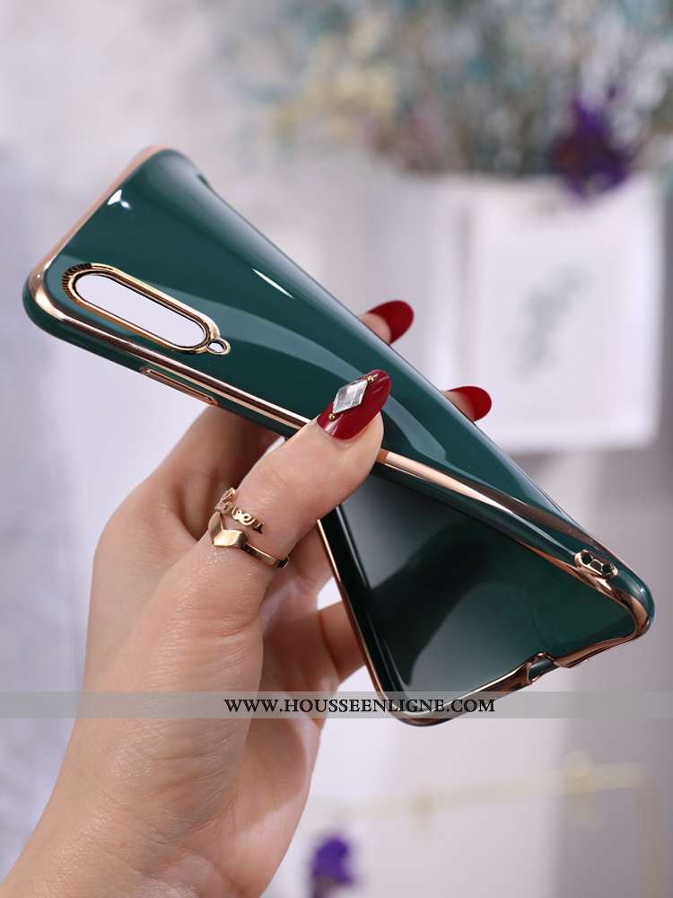 Étui Samsung Galaxy A70 Légère Fluide Doux Ultra Gris Incassable Protection Coque Verte