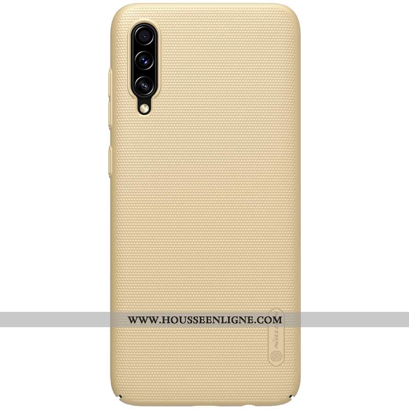 Étui Samsung Galaxy A70 Légère Protection Délavé En Daim Or Légères Téléphone Portable Bleu