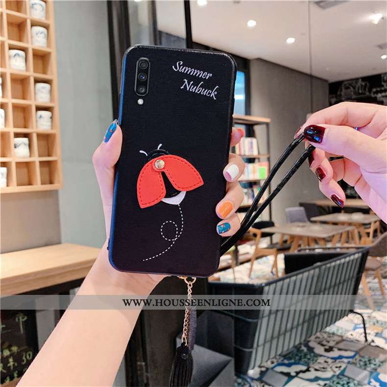 Étui Samsung Galaxy A70 Personnalité Créatif Étoile Téléphone Portable Coque Tendance Bleu