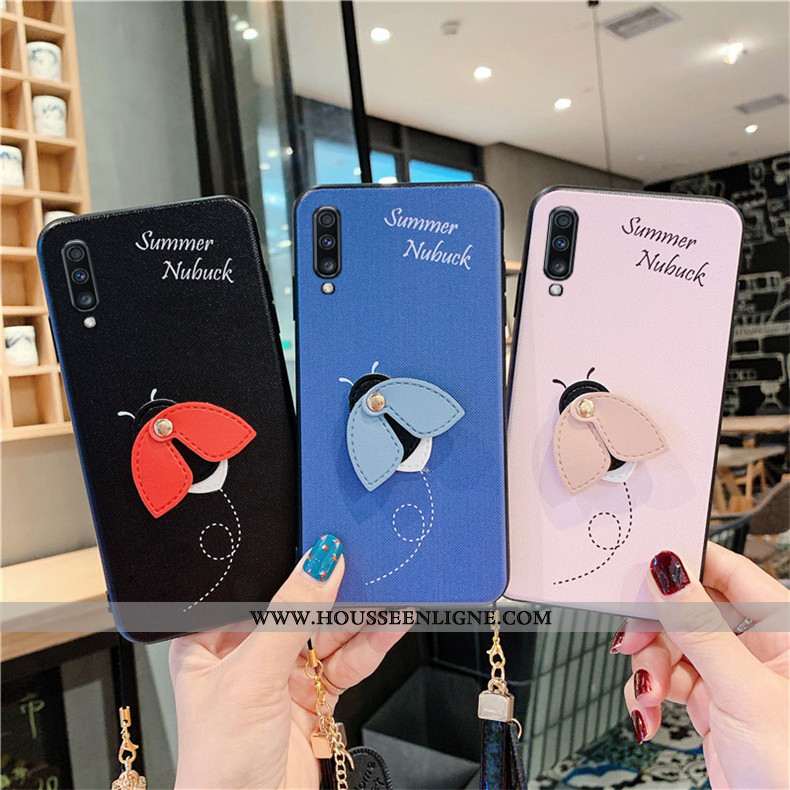 Étui Samsung Galaxy A70 Personnalité Créatif Étoile Téléphone Portable Coque Tendance Bleu