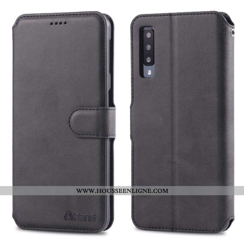 Étui Samsung Galaxy A70 Portefeuille Cuir Silicone Housse Téléphone Portable Incassable Nouveau Marr