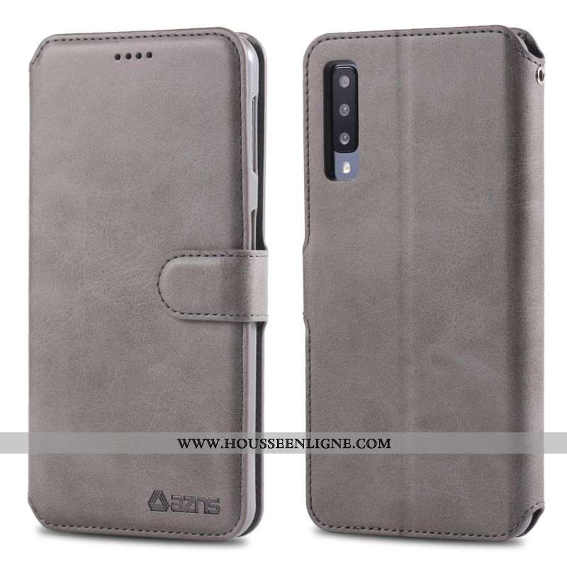 Étui Samsung Galaxy A70 Portefeuille Cuir Silicone Housse Téléphone Portable Incassable Nouveau Marr
