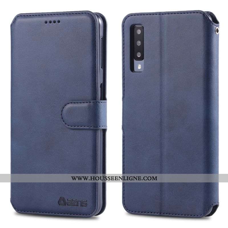 Étui Samsung Galaxy A70 Portefeuille Cuir Silicone Housse Téléphone Portable Incassable Nouveau Marr