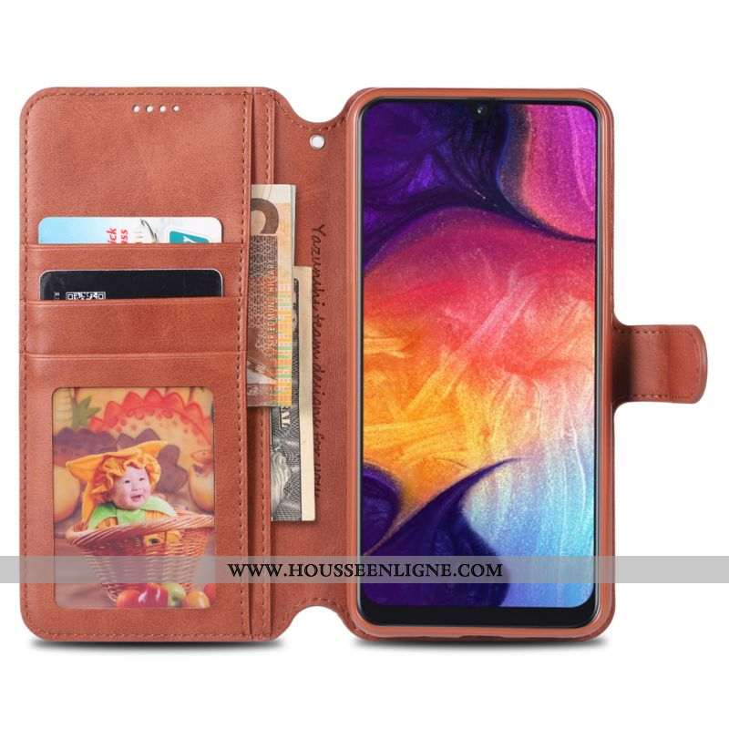Étui Samsung Galaxy A70 Portefeuille Cuir Silicone Housse Téléphone Portable Incassable Nouveau Marr