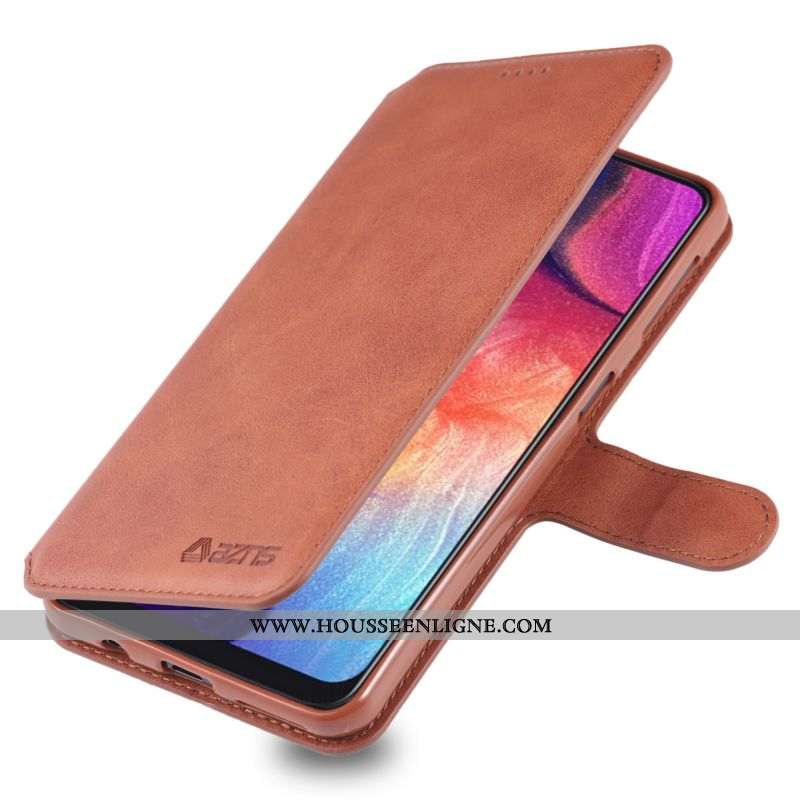 Étui Samsung Galaxy A70 Portefeuille Cuir Silicone Housse Téléphone Portable Incassable Nouveau Marr