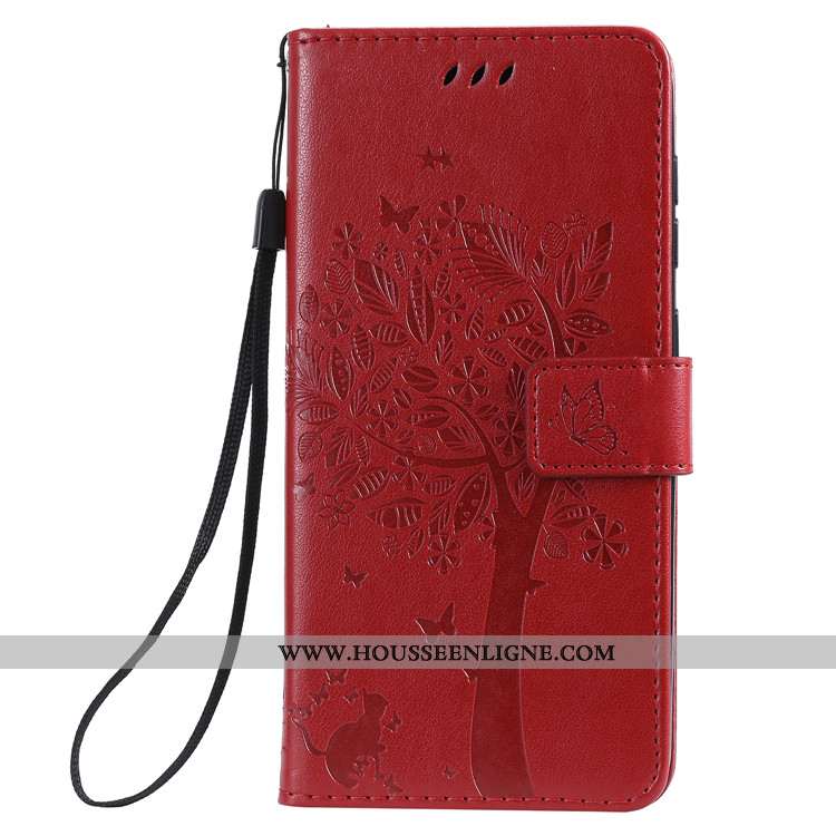 Étui Samsung Galaxy A70s Cuir Fluide Doux Incassable Coque Protection Étoile Rouge
