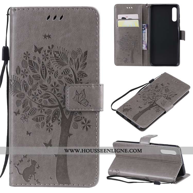 Étui Samsung Galaxy A70s Cuir Fluide Doux Incassable Coque Protection Étoile Rouge