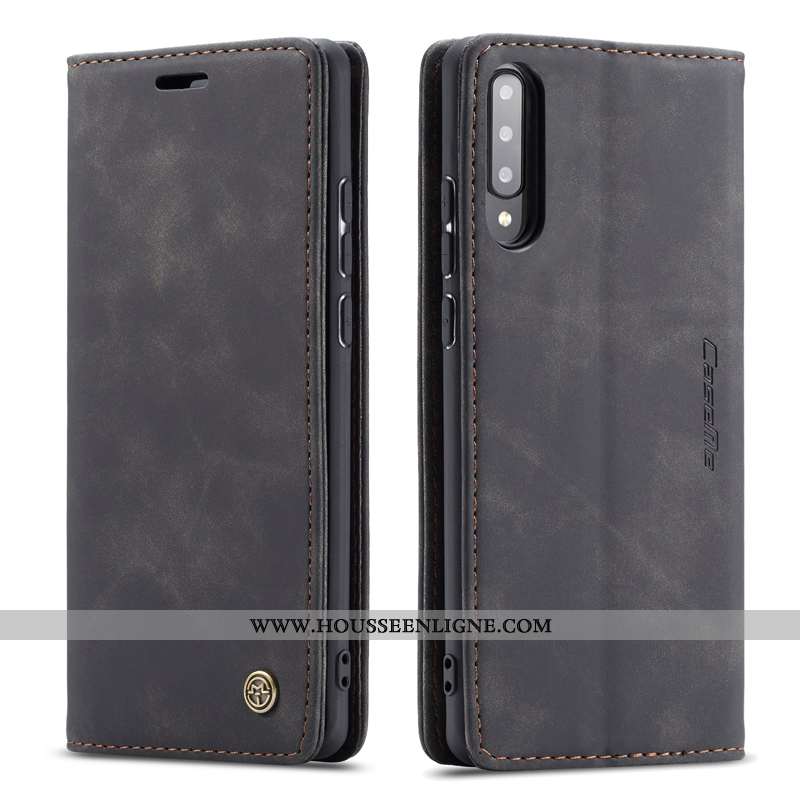 Étui Samsung Galaxy A70s Cuir Véritable Protection Housse Bleu Téléphone Portable Coque