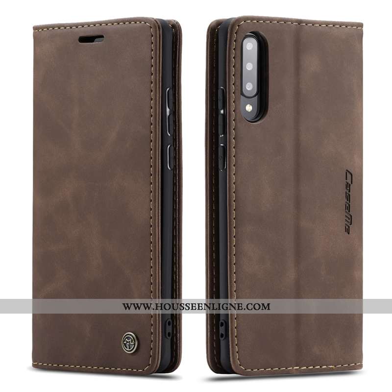 Étui Samsung Galaxy A70s Cuir Véritable Protection Housse Bleu Téléphone Portable Coque
