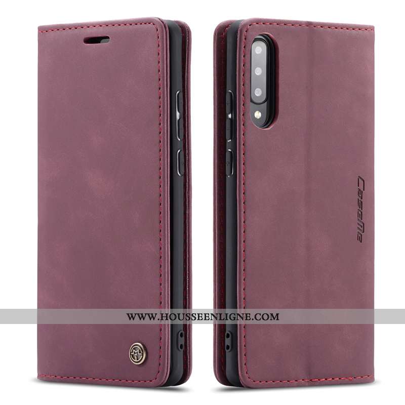 Étui Samsung Galaxy A70s Cuir Véritable Protection Housse Bleu Téléphone Portable Coque