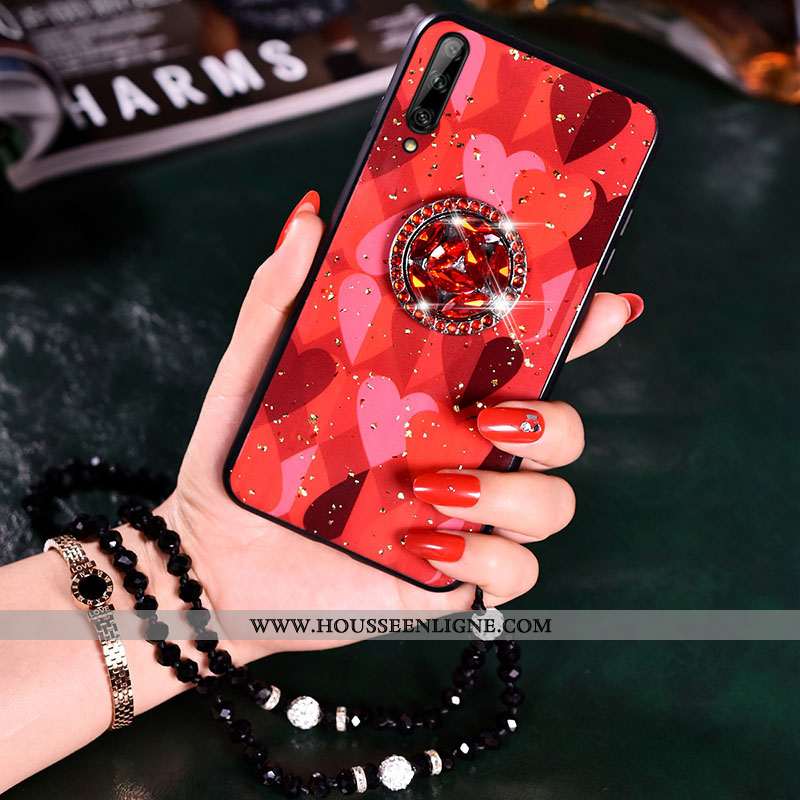 Étui Samsung Galaxy A70s Personnalité Charmant Silicone Incassable Net Rouge Étoile Coque