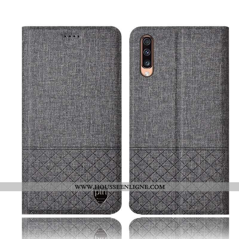 Étui Samsung Galaxy A70s Protection Cuir Étoile Tout Compris Téléphone Portable Lin Rose