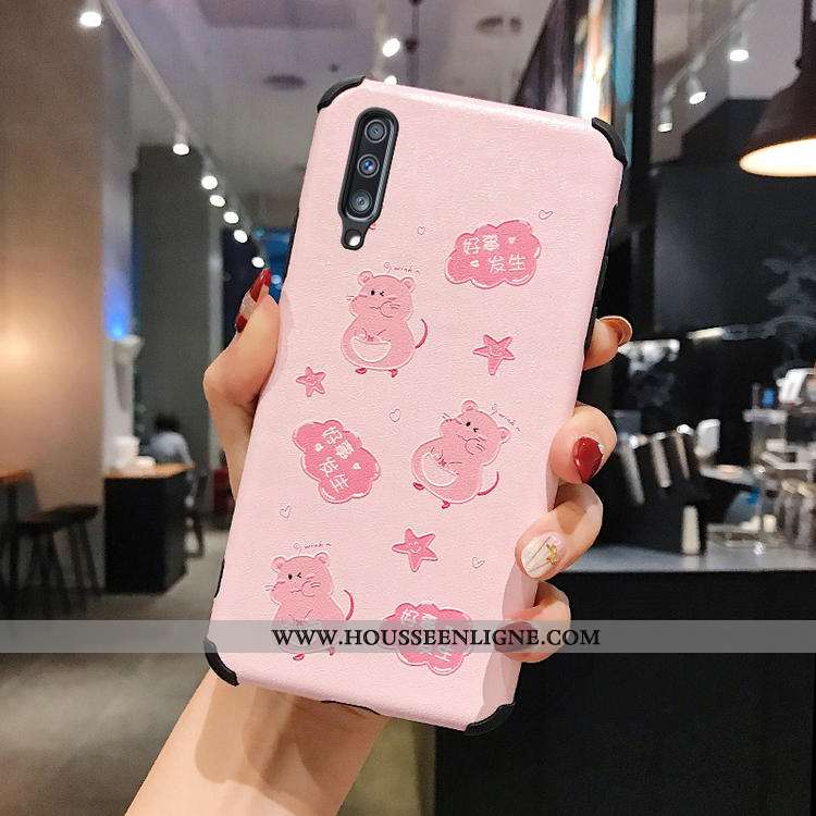 Étui Samsung Galaxy A70s Protection Personnalité Dessin Animé Téléphone Portable Étoile Blanc Net Ro