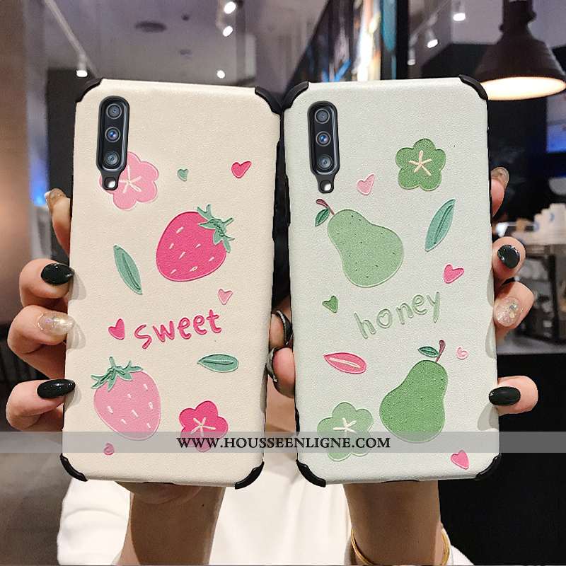 Étui Samsung Galaxy A70s Protection Personnalité Dessin Animé Téléphone Portable Étoile Blanc Net Ro