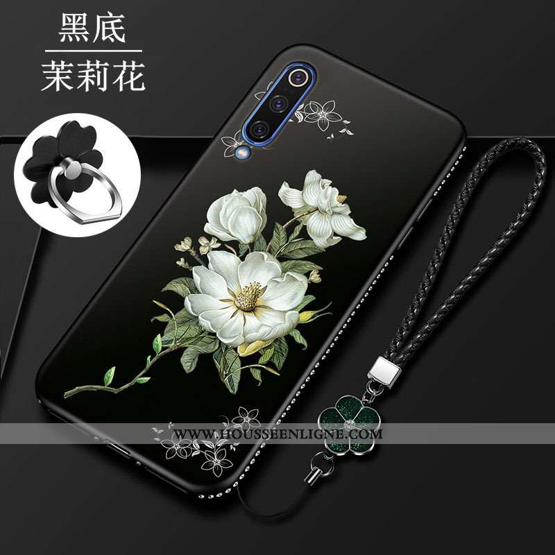Étui Samsung Galaxy A70s Silicone Mode Coque Protection Rouge Étoile Fleur