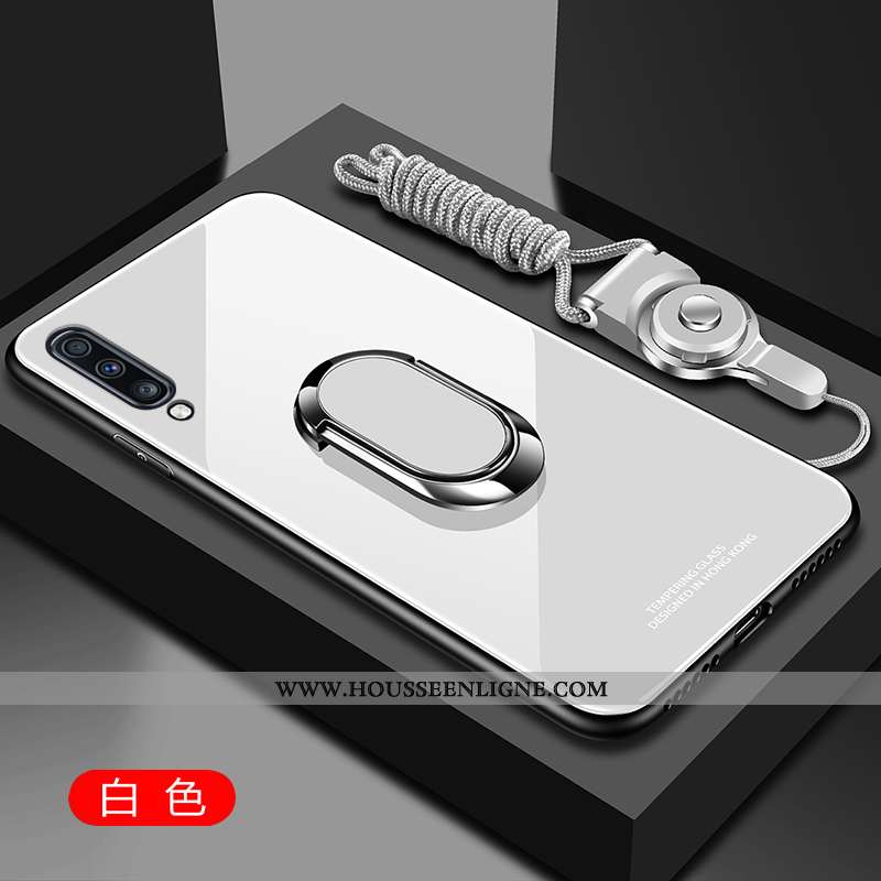 Étui Samsung Galaxy A70s Verre Créatif Protection Miroir Incassable Téléphone Portable Rose
