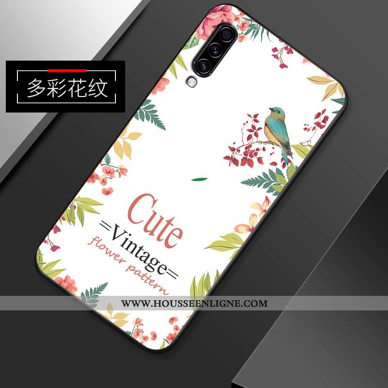 Étui Samsung Galaxy A70s Vintage Tendance Personnalité Fluide Doux Coque Téléphone Portable Simple R