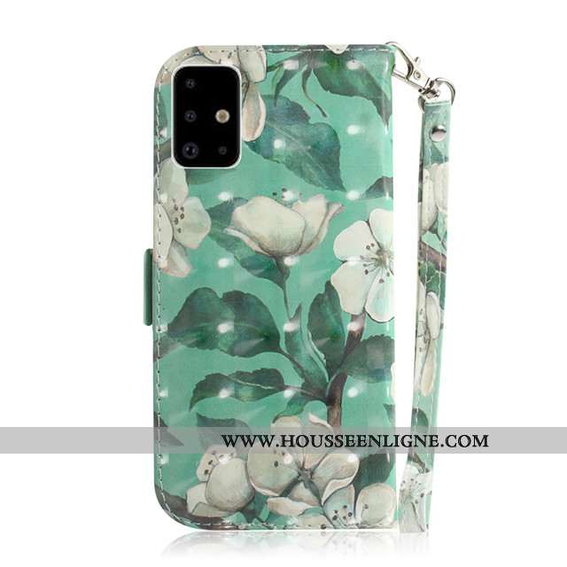 Étui Samsung Galaxy A71 Charmant Protection Tout Compris Housse Coque Incassable Étoile Blanche