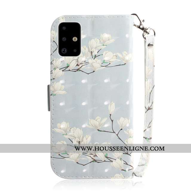 Étui Samsung Galaxy A71 Charmant Protection Tout Compris Housse Coque Incassable Étoile Blanche