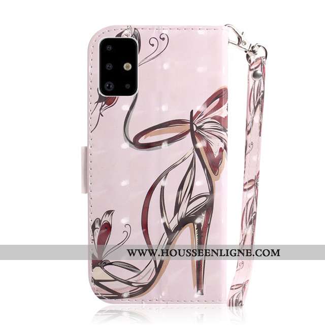 Étui Samsung Galaxy A71 Charmant Protection Tout Compris Housse Coque Incassable Étoile Blanche