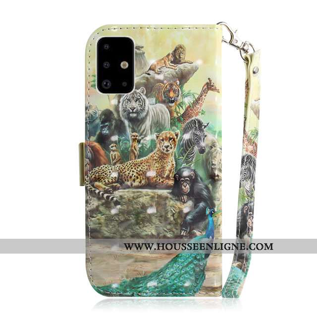 Étui Samsung Galaxy A71 Charmant Protection Tout Compris Housse Coque Incassable Étoile Blanche