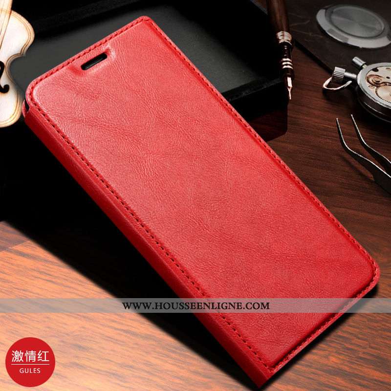 Étui Samsung Galaxy A71 Cuir Cuir Véritable Bleu Marin Housse Téléphone Portable Coque Véritable Ble