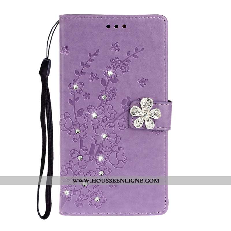 Étui Samsung Galaxy A71 Cuir Protection Incassable Prune Coque Étoile Violet