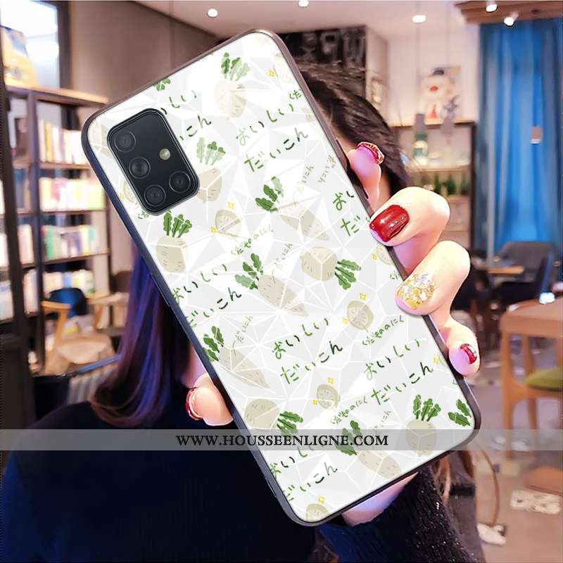 Étui Samsung Galaxy A71 Modèle Fleurie Frais Petit Étoile Rose Losange Téléphone Portable