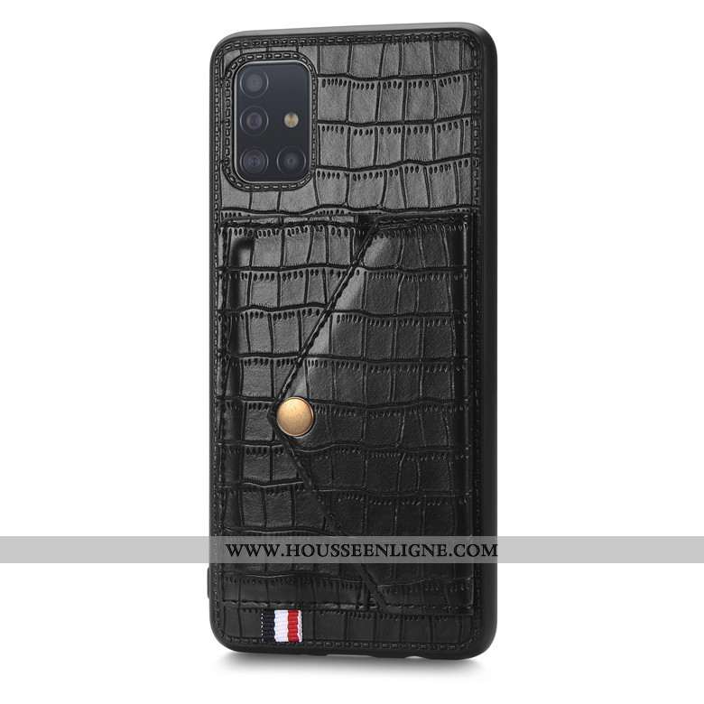 Étui Samsung Galaxy A71 Silicone Protection Crocodile Étoile Modèle Fleurie Vert Verte