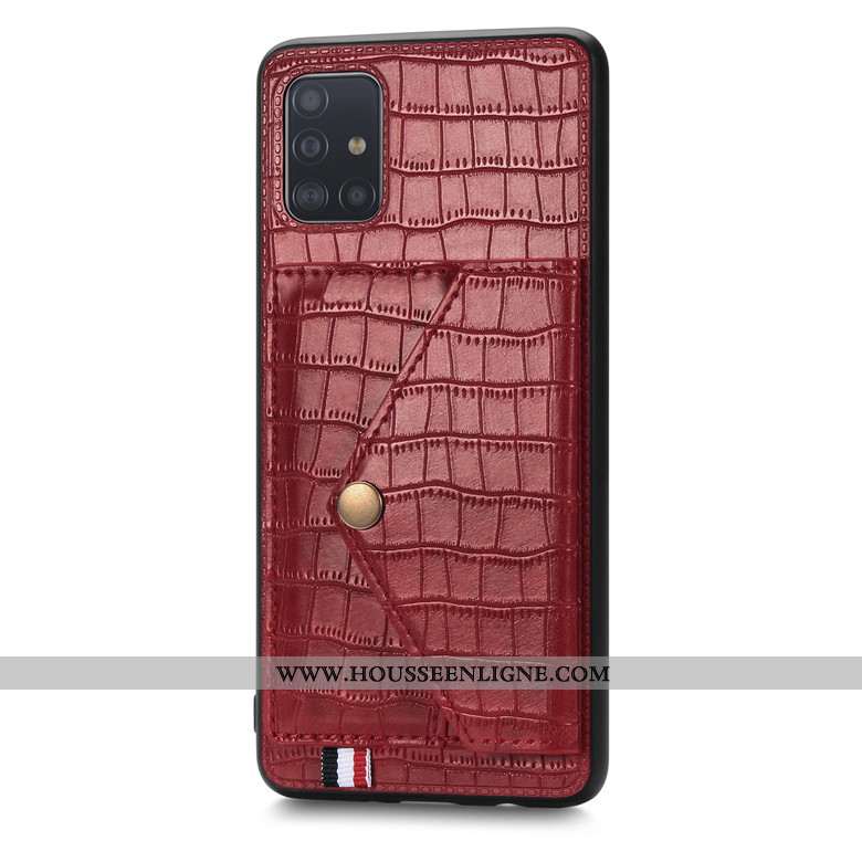 Étui Samsung Galaxy A71 Silicone Protection Crocodile Étoile Modèle Fleurie Vert Verte