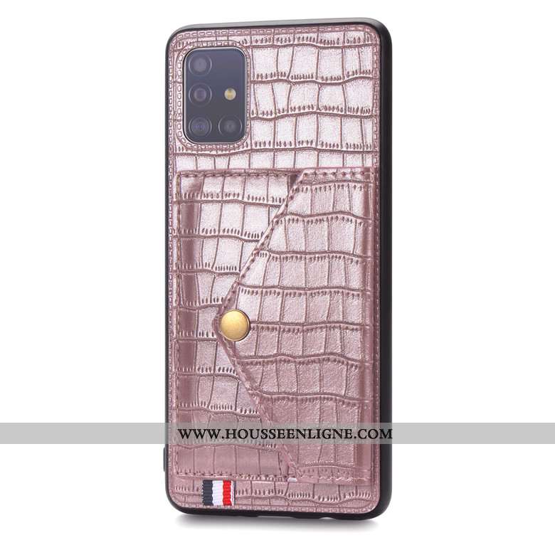 Étui Samsung Galaxy A71 Silicone Protection Crocodile Étoile Modèle Fleurie Vert Verte