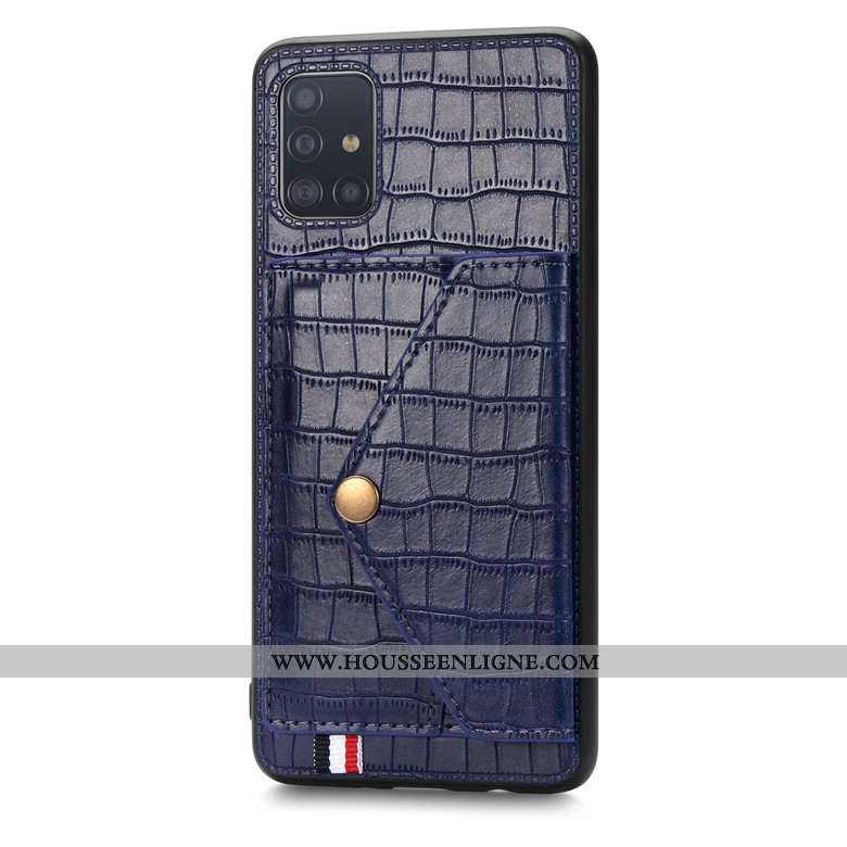Étui Samsung Galaxy A71 Silicone Protection Crocodile Étoile Modèle Fleurie Vert Verte