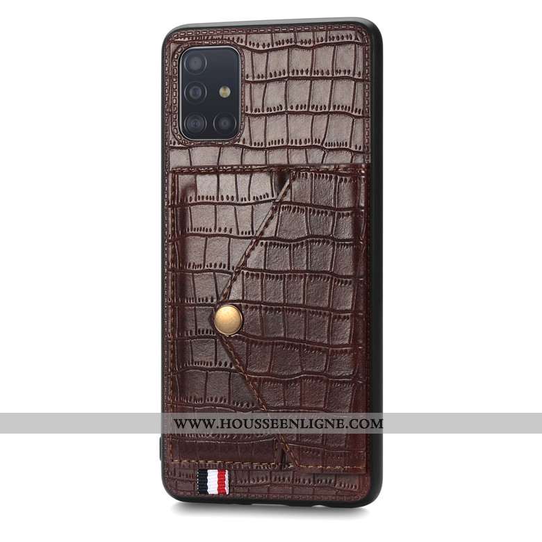 Étui Samsung Galaxy A71 Silicone Protection Crocodile Étoile Modèle Fleurie Vert Verte