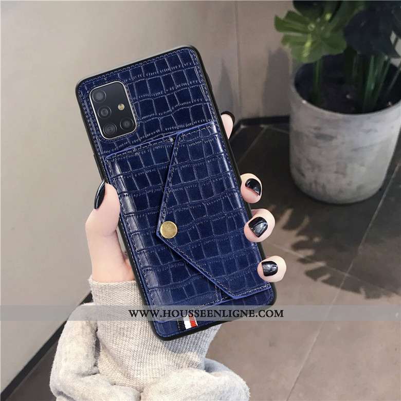 Étui Samsung Galaxy A71 Silicone Protection Crocodile Étoile Modèle Fleurie Vert Verte