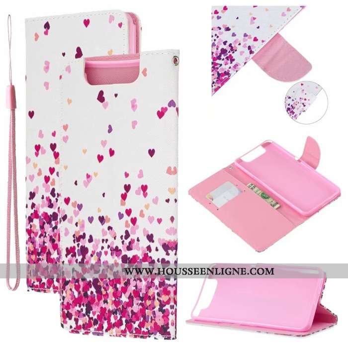 Étui Samsung Galaxy A80 Dessin Animé Cuir Housse Coque Tout Compris Protection Bleu